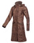 Baleno Twyford Womens Printed Tweed Coat in Check Brown #colour_check-brown