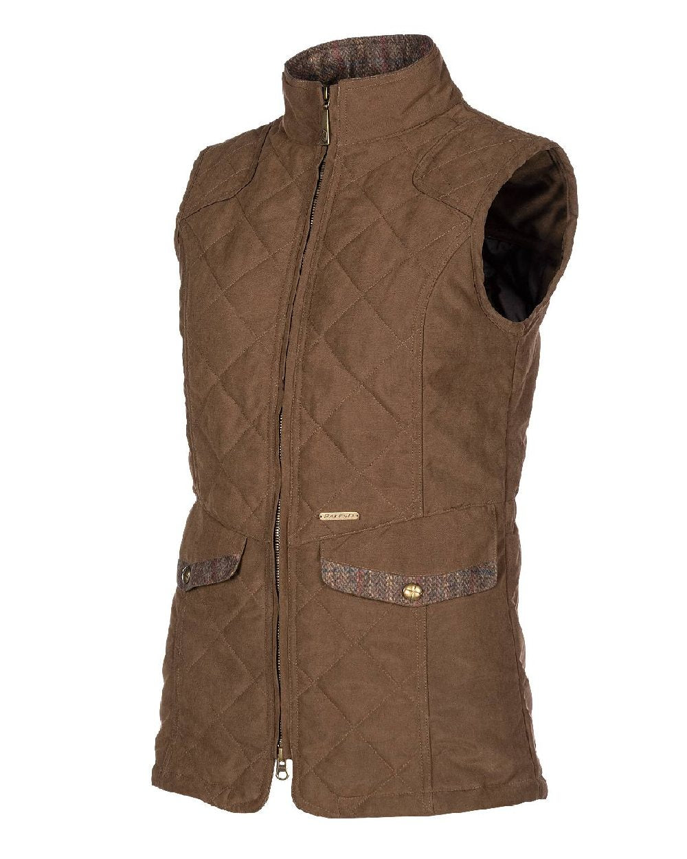 Baleno Womens Chester Quilted Bodywarmer in Earth Brown 
