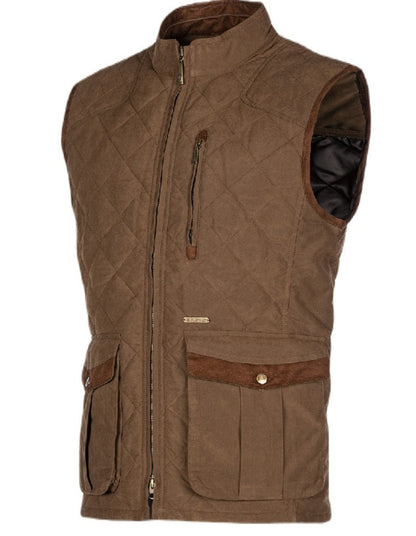 Baleno Thames Quilted Bodywarmer in Earth Brown 
