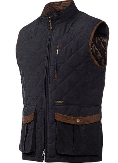Baleno Thames Quilted Bodywarmer in Navy Blue 