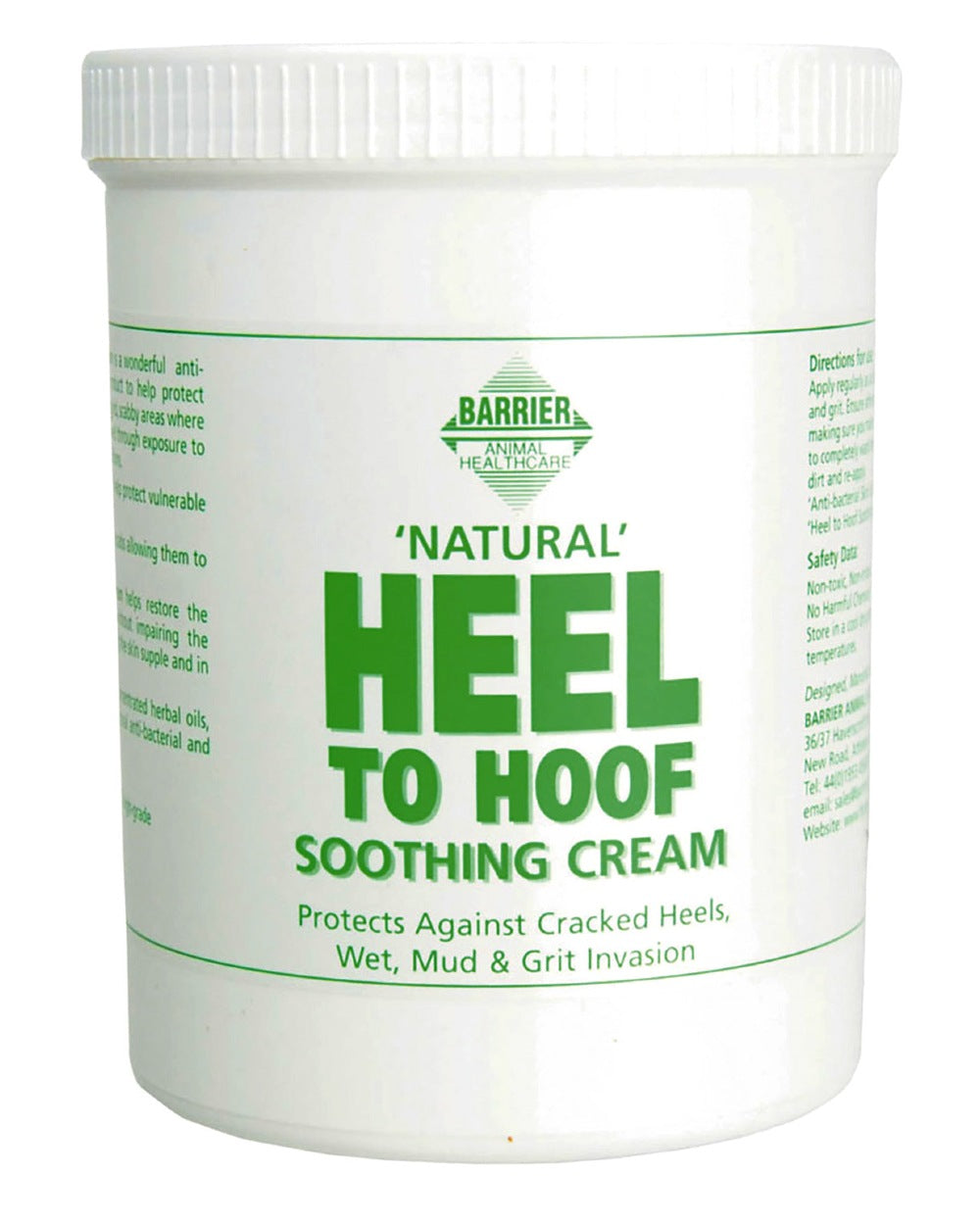 Barrier Heel To Hoof Soothing Cream 1L on white background