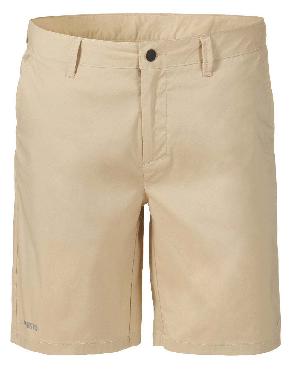 Beige Coloured Musto Mens RIB Fast Dry Shorts On A White Background 