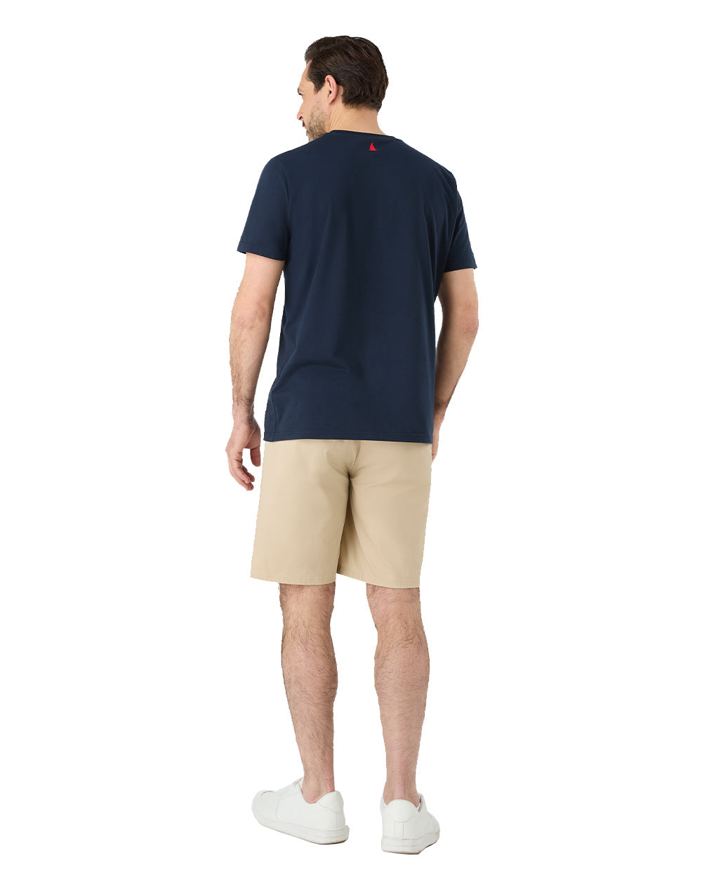 Beige Coloured Musto Mens RIB Fast Dry Shorts On A White Background 