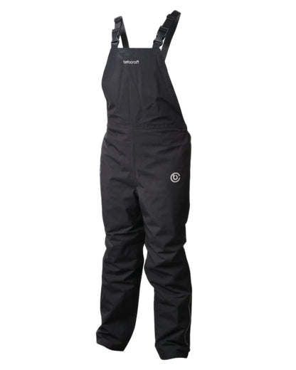 Black coloured Betacraft Childrens ISOJNR Bib Overtrousers on white background 