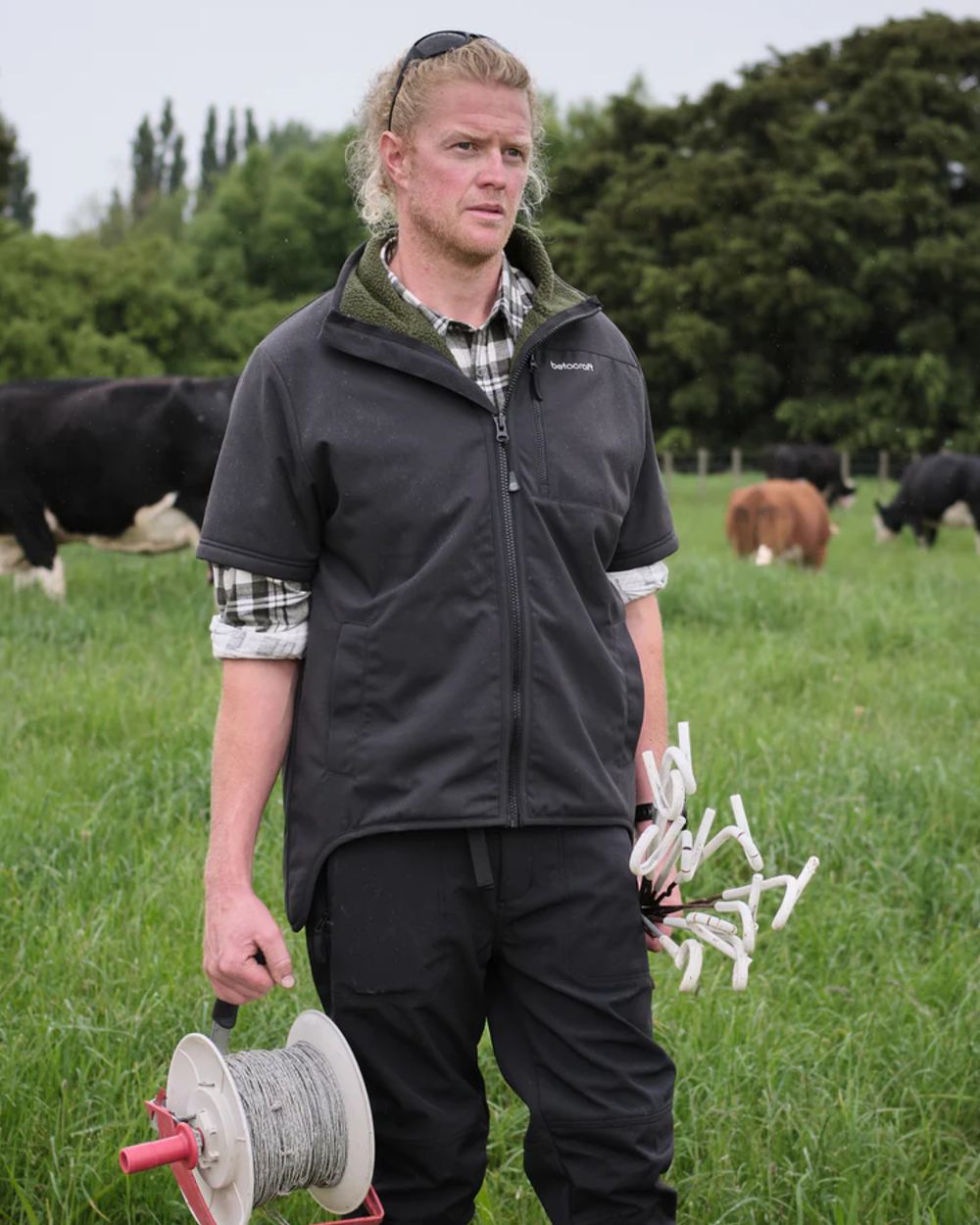 Field Short Sleeve Jacket (Black) nanamica ⁄ THE NORTH FACE Purple