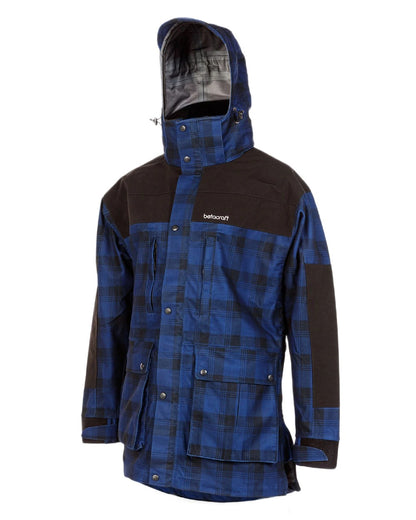 Blue Black Coloured Betacraft Mens Heritage Jacket on white background 