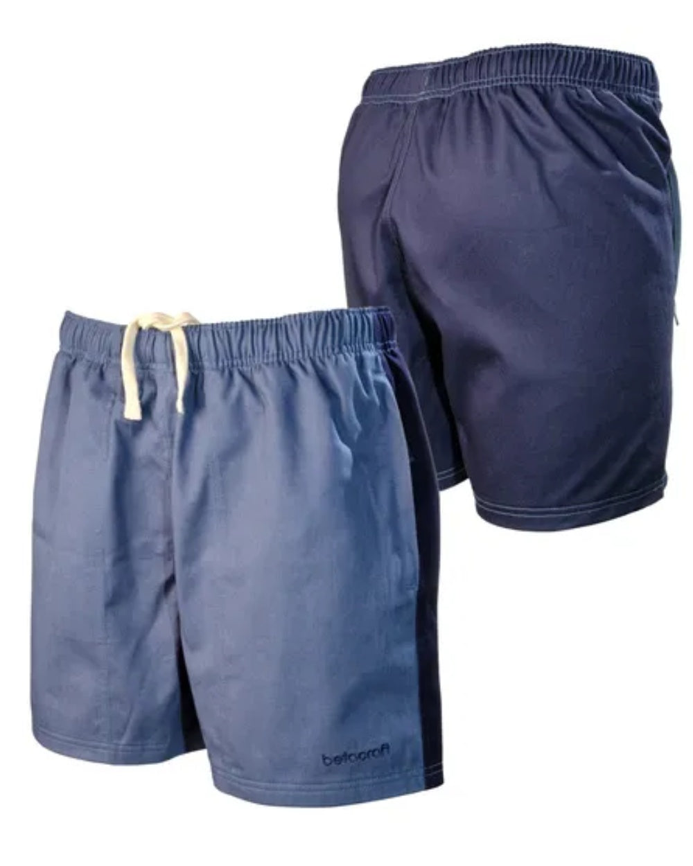 Navy Blue coloured Betacraft Mens Terrain Shorts on white background 
