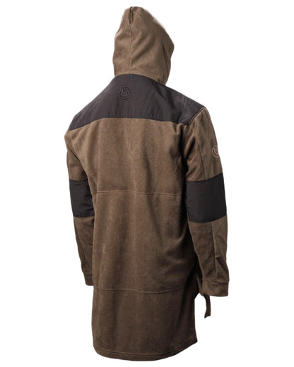 Olive coloured Betacraft Quest ECO Fleece Bush Shirt on white background 