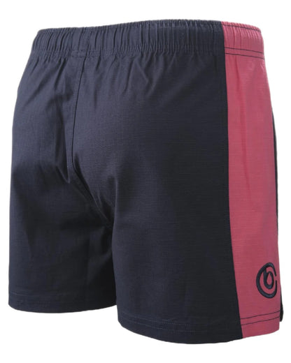 Dark Navy Hot Pink coloured Betacraft Station Shorts 3 on white background 