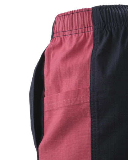 Dark Navy Hot Pink coloured Betacraft Station Shorts 3 on white background 