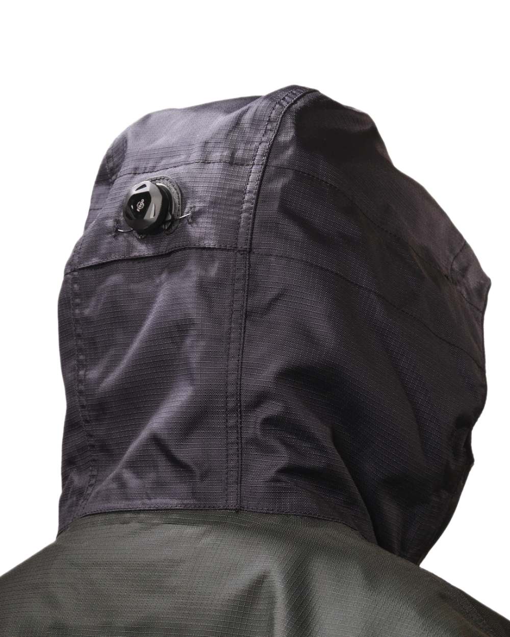 Black Saddle Coloured Betacraft Womens ISO940 Parka on white background 