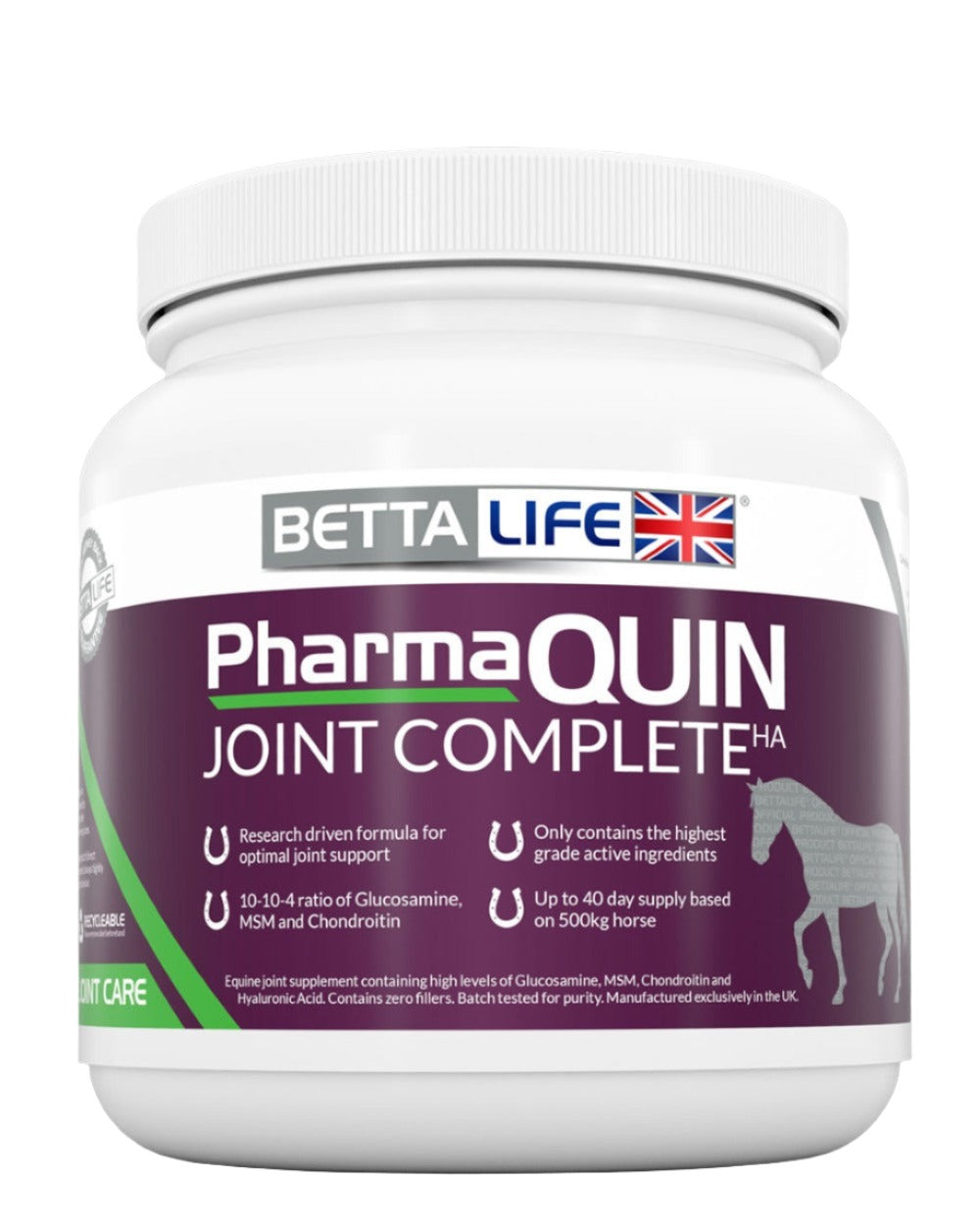 Bettalife Pharmaquin Joint Complete HA 2kg on white bcakground