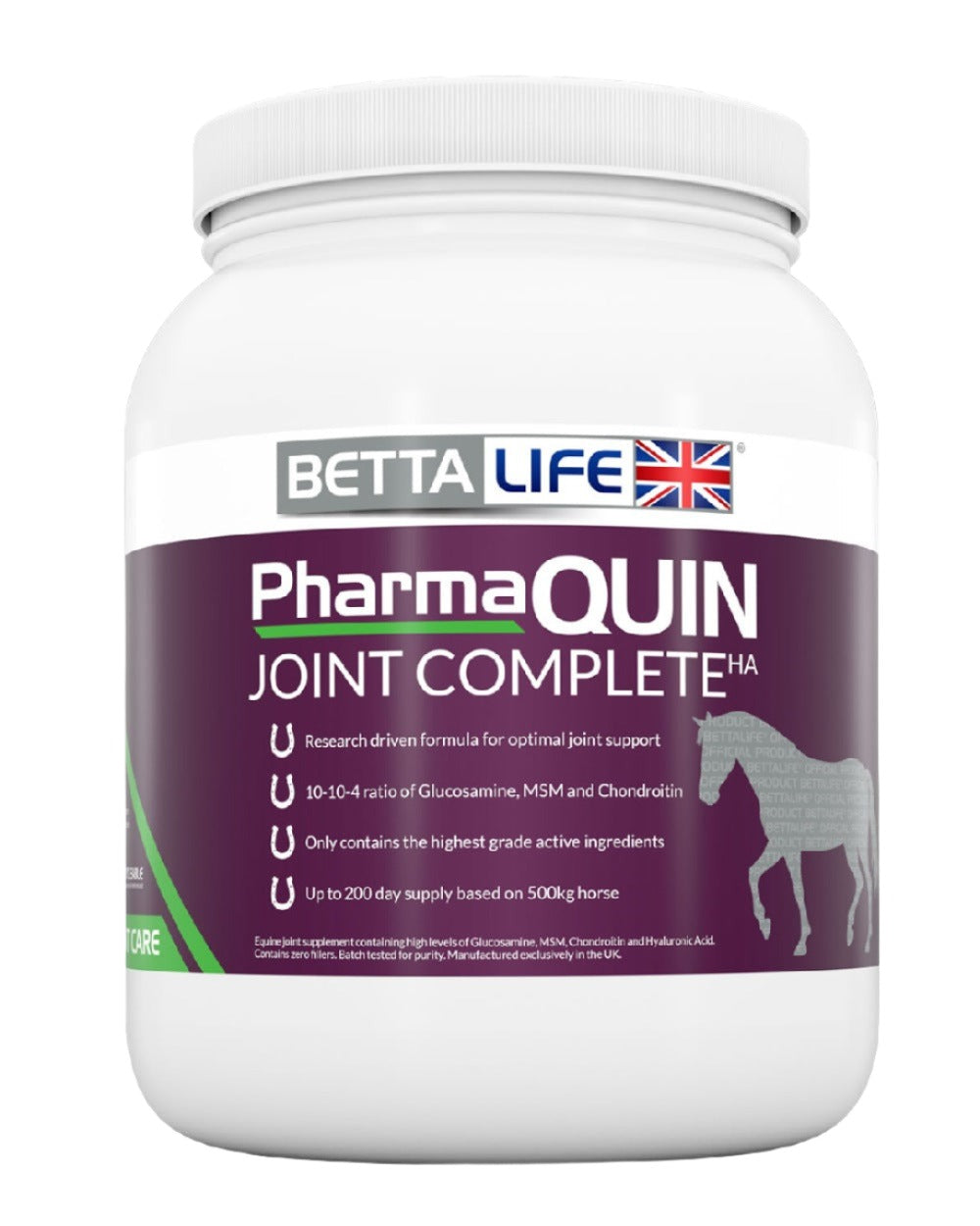 Bettalife Pharmaquin Joint Complete HA 400gm on white background