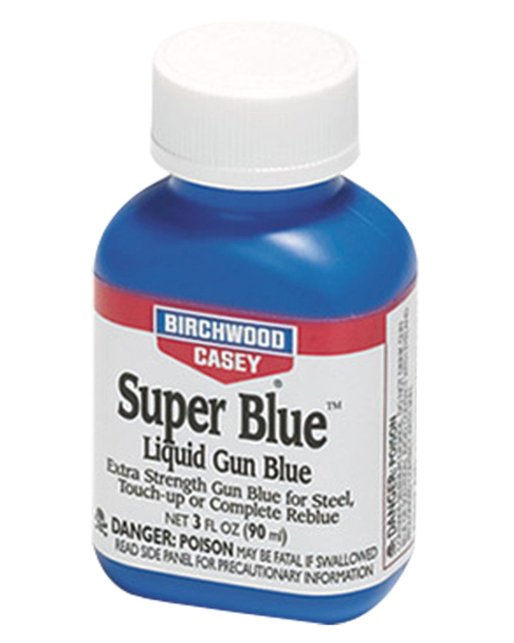 Birchwood Casey 13425 Super Blue 3OZ Liquid Gun Blue On White Background