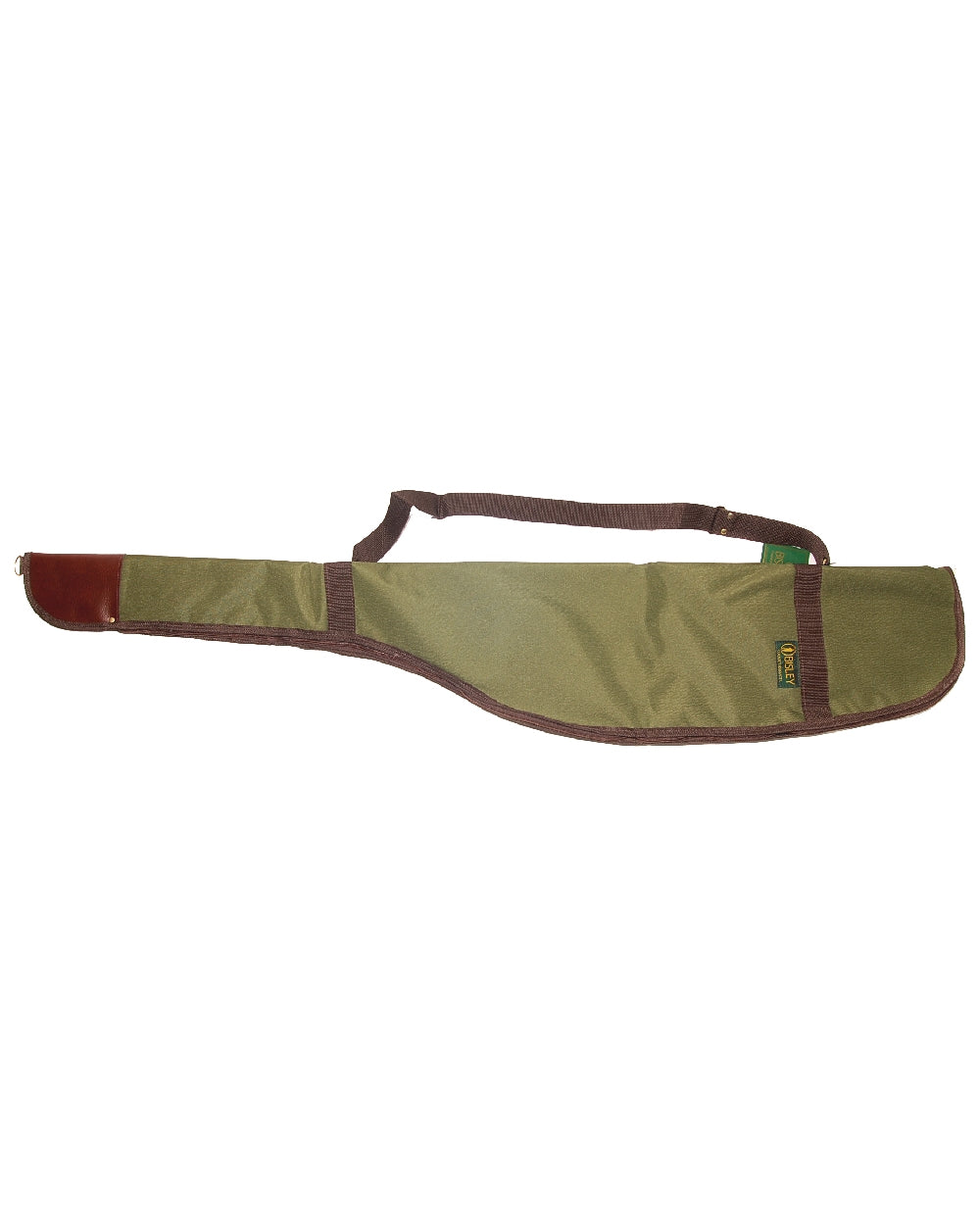 Green Coloured Bisley Canvas Rifle Cover on white background 