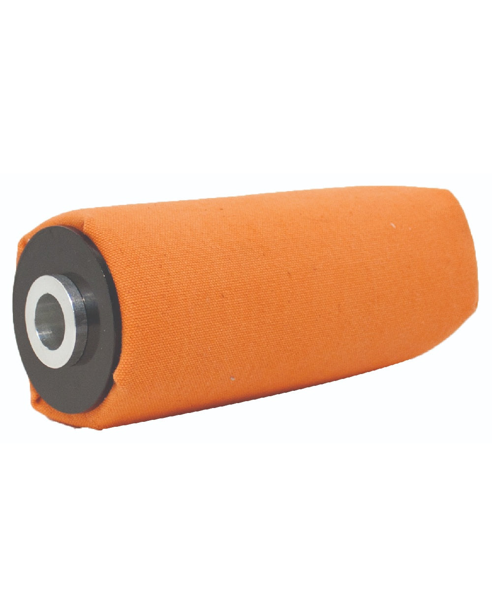 Orange Coloured Bisley Dummy Launcher Dummy Canvas on white background 