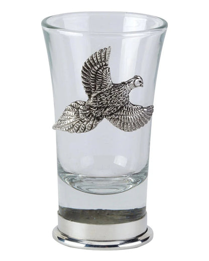 Bisley Position Finder Numbered Pheasant Shot Glass Set on white background 