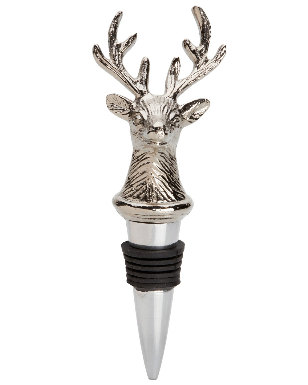 Bisley Stainless Steel Bottle Stopper on white background 