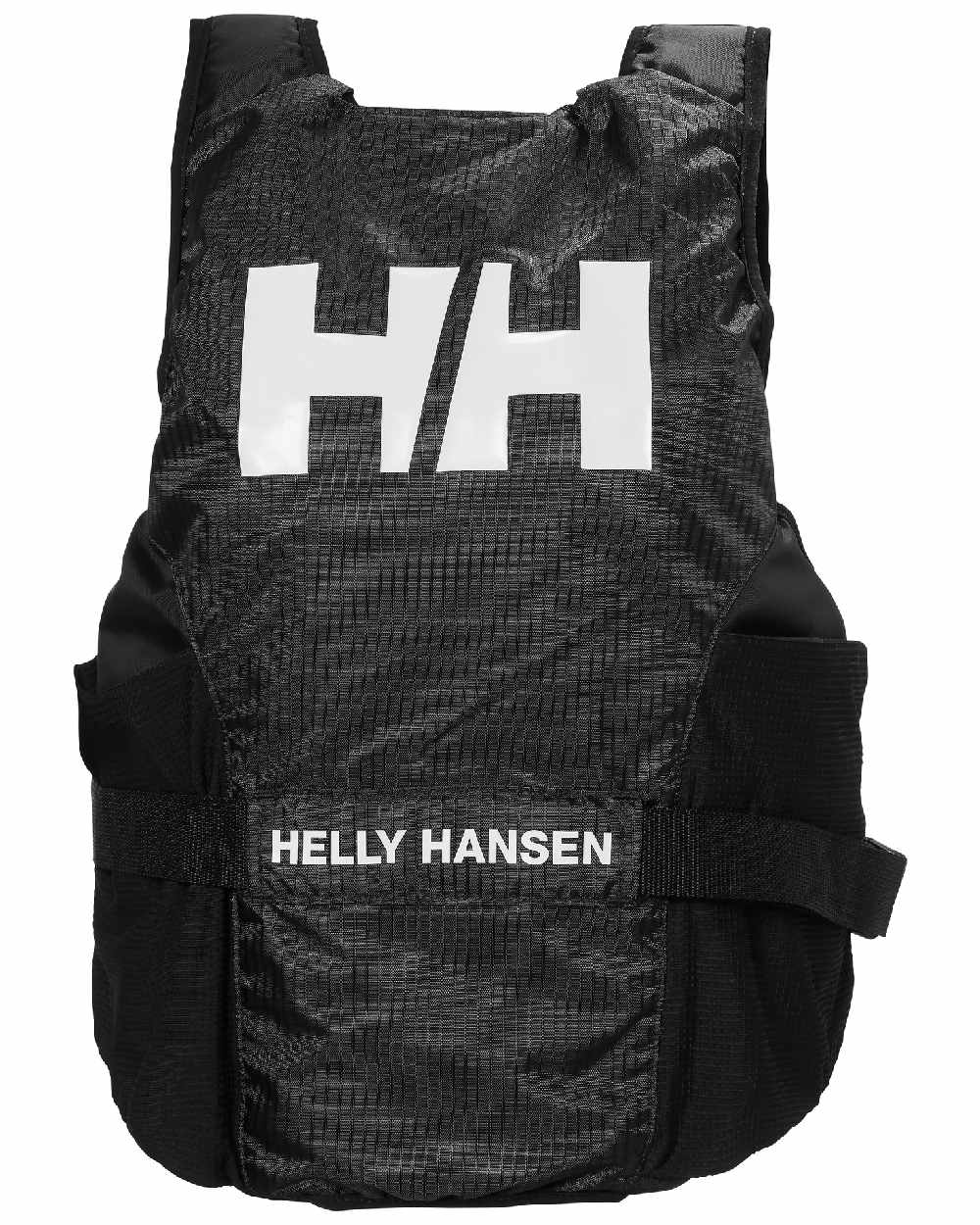 Ebony coloured Helly Hansen Rider Foil Race Life Jacket on white background 