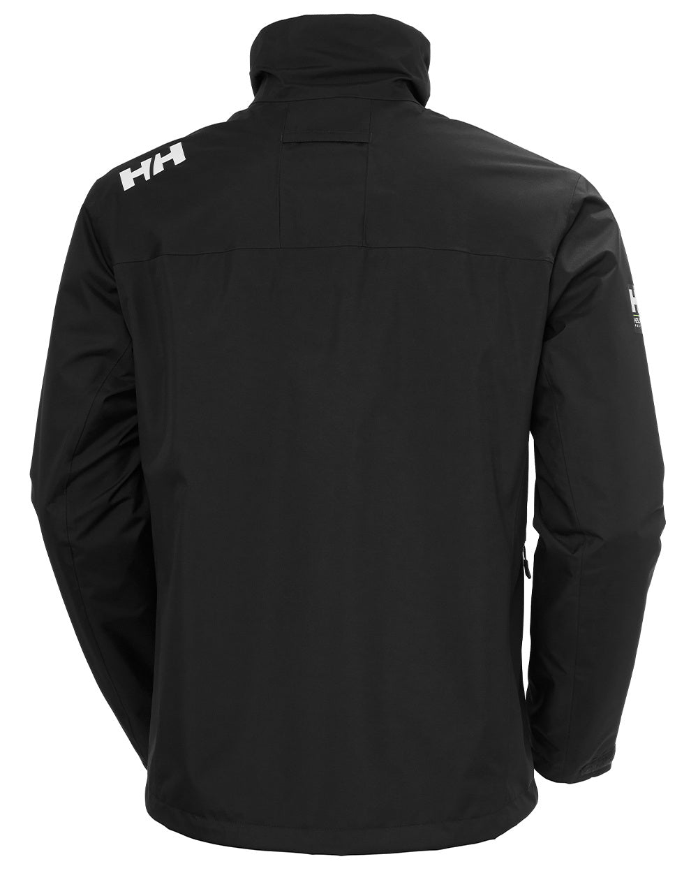 Black Coloured Helly Hansen Mens Crew Midlayer Jacket 2 On A White Background 