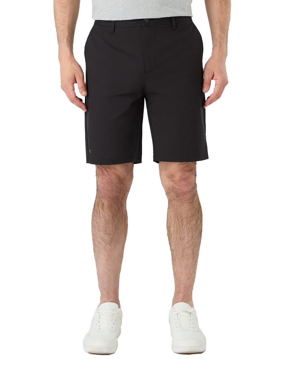 Black Coloured Musto Mens RIB Fast Dry Shorts On A White Background 