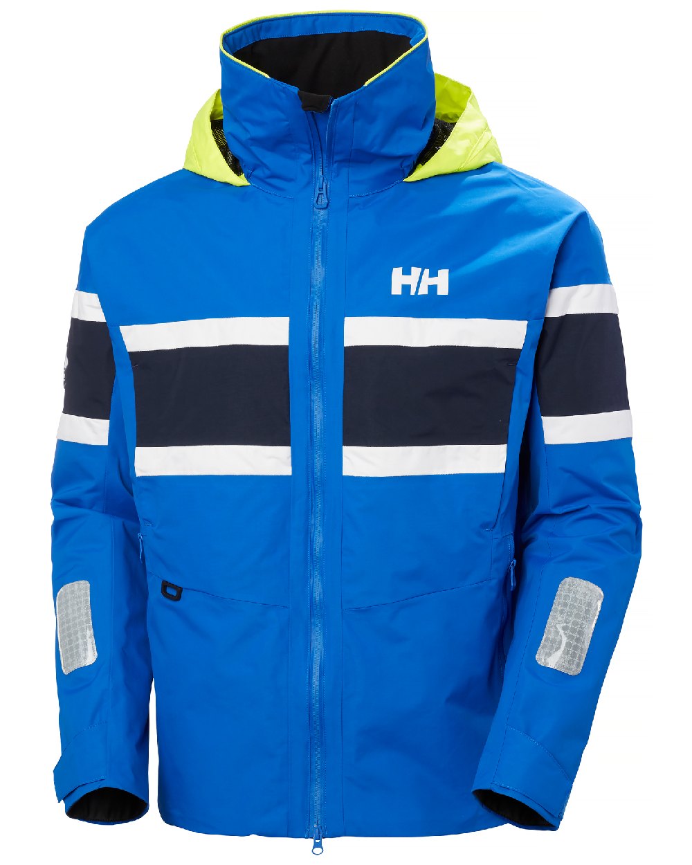 Cobalt 2 coloured Helly Hansen Mens Salt Original Sailing Jacket on white background 