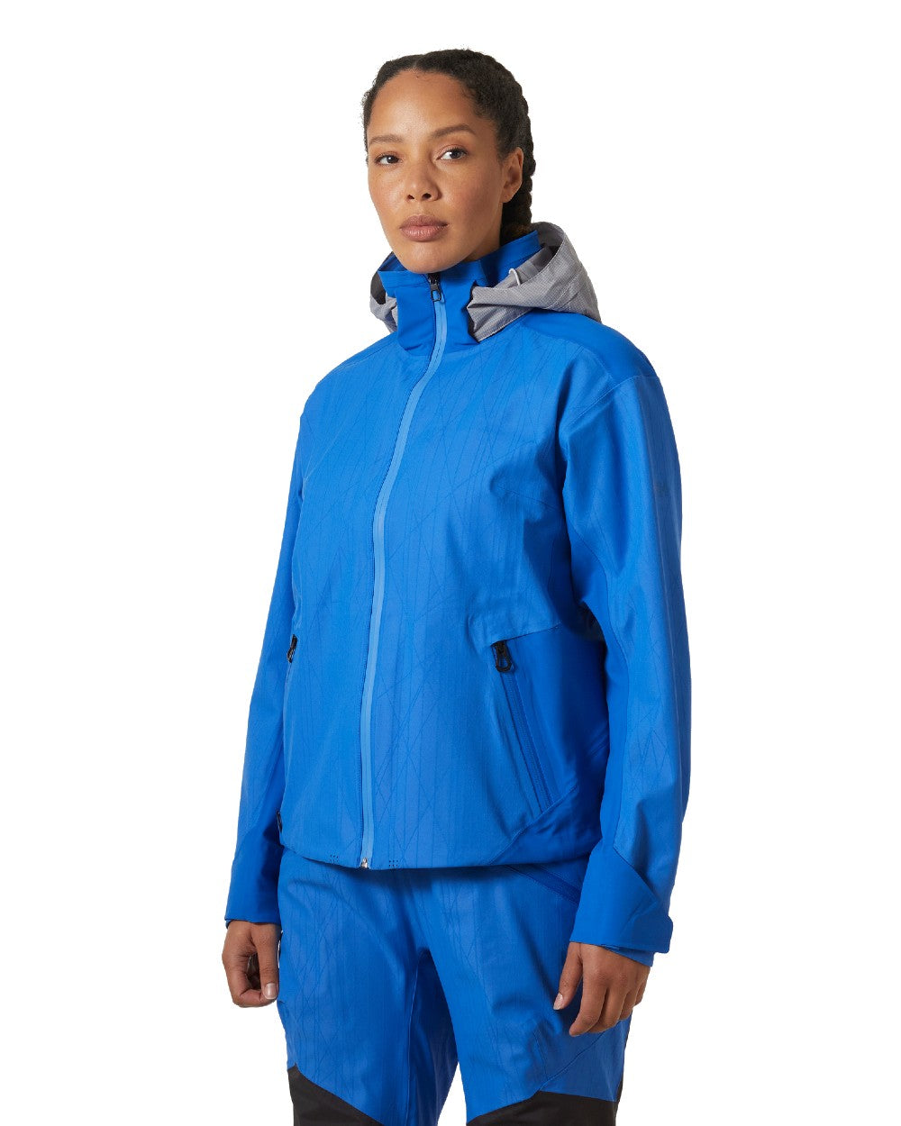 Cobalt 2.0 Coloured Helly Hansen Womens Foil X Jacket on white background 