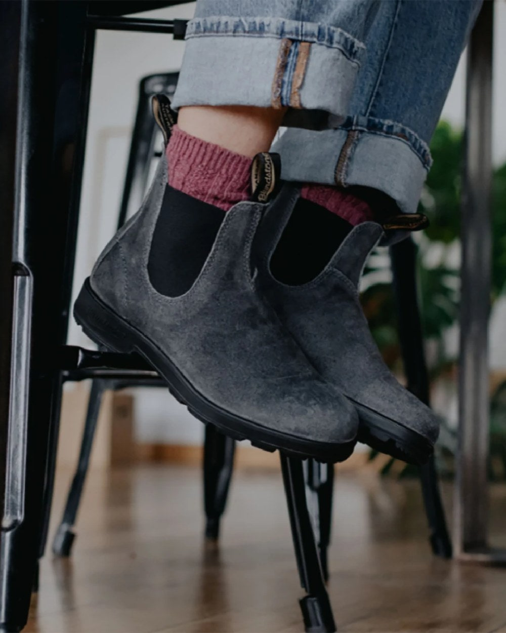 Blundstone 1910 Steel Grey Suede Leather Chelsea Boots Steel Grey