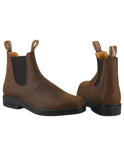 Antique Brown coloured Blundstone 2029 Brown Leather Chelsea Boots on white background 