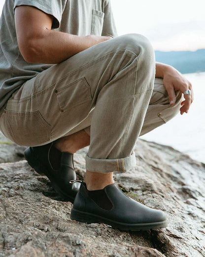 Stout Brown Coloured Blundstone 2038 Stout Brown Shoes on outdoor background 