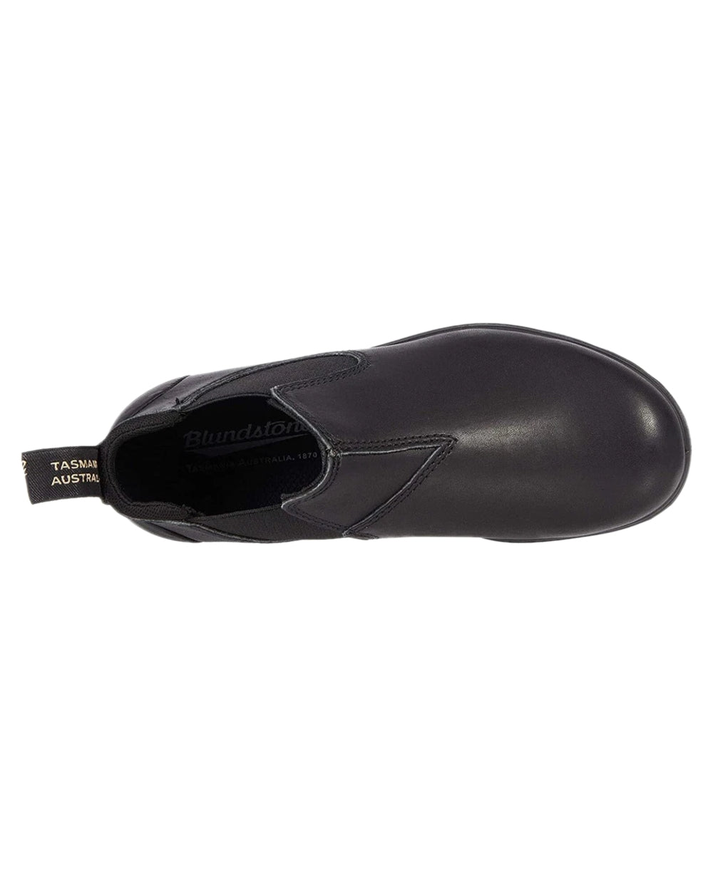 Black Coloured Blundstone 2039 Black Chelsea Boots on white background 