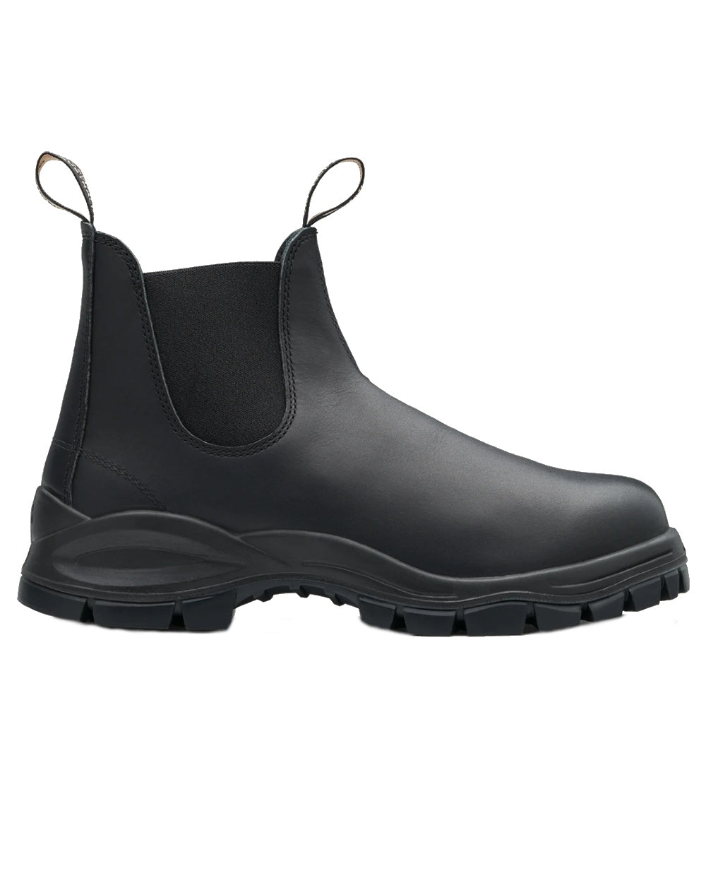 Black coloured Blundstone 2240 Black Leather Chelsea Boots on white background 