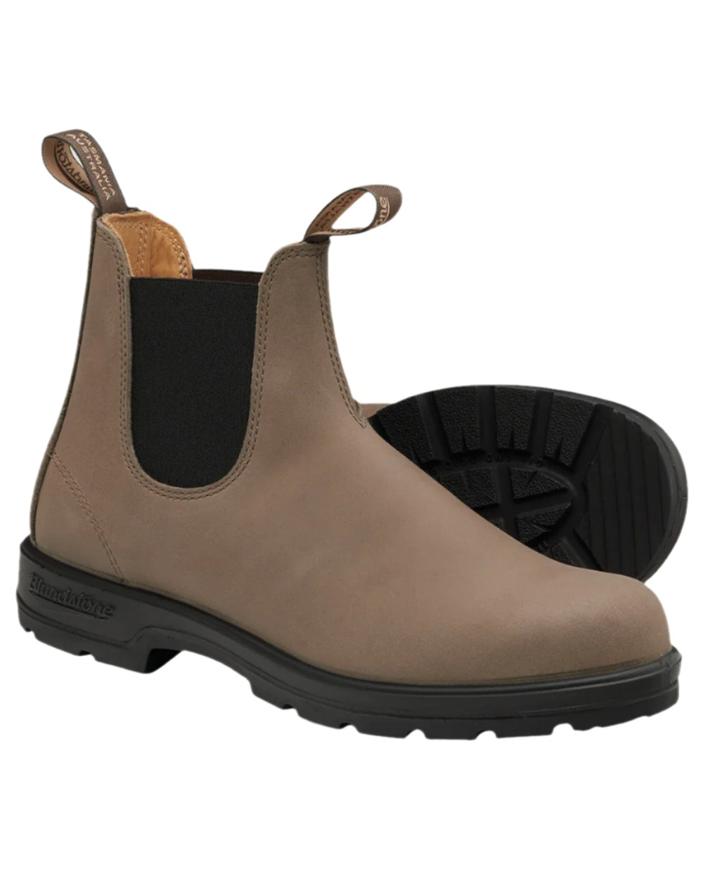 Taupe Coloured Blundstone 2341 Taupe Chelsea Boots on white background 