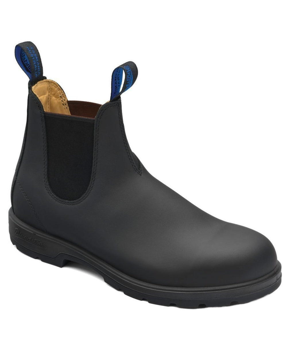 Black coloured Blundstone 566 Thermal Leather Chelsea Boots on white background 