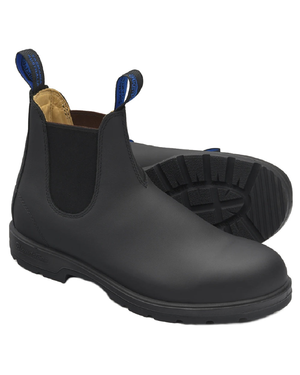 Black coloured Blundstone 566 Thermal Leather Chelsea Boots on white background 