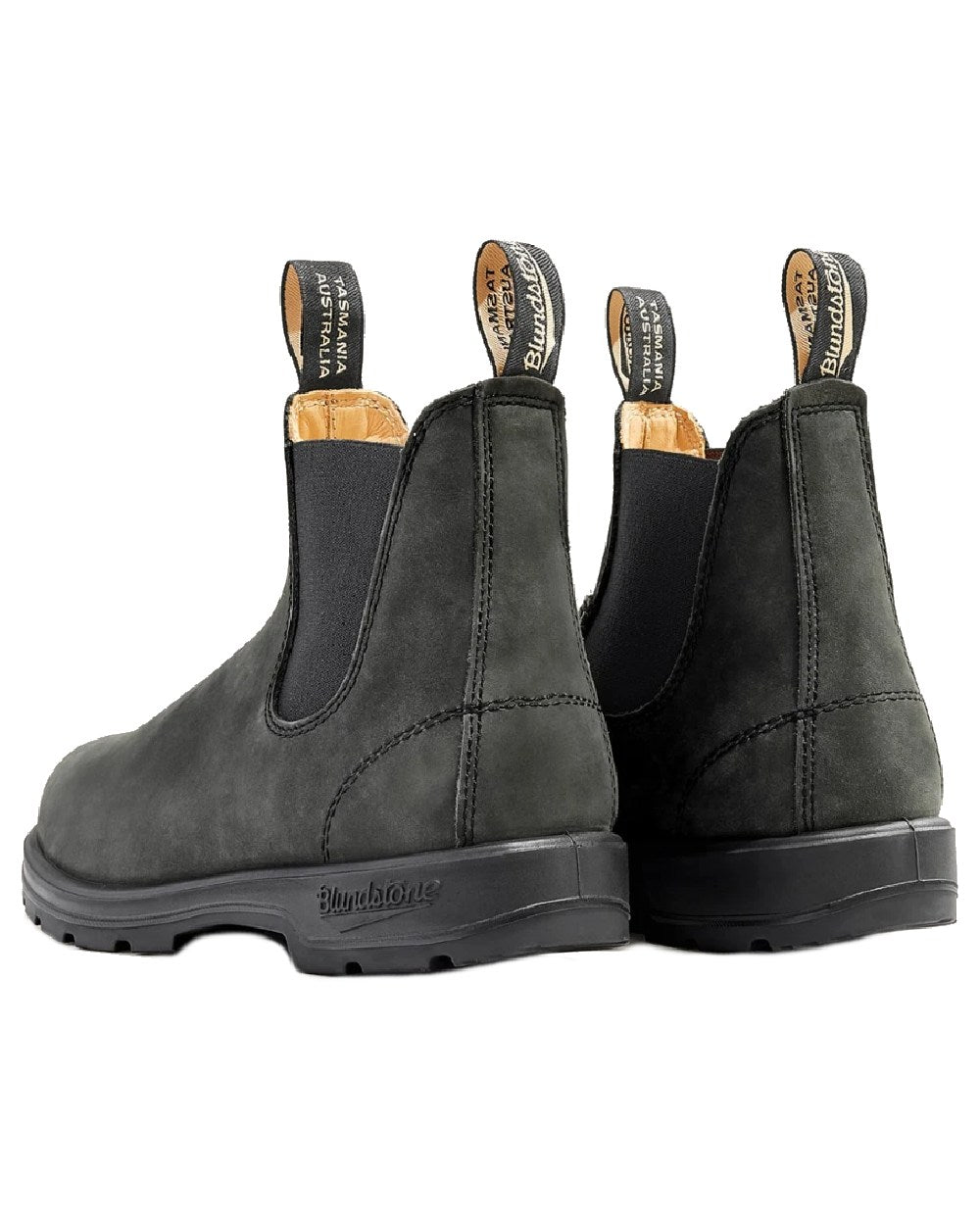 Blundstone 587 Rustic Black Leather Chelsea Boots