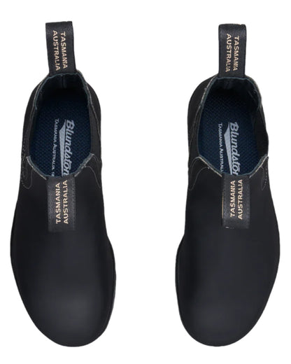 Black Coloured Blundstone Womens 1448 Black Chelsea Boots on white background 