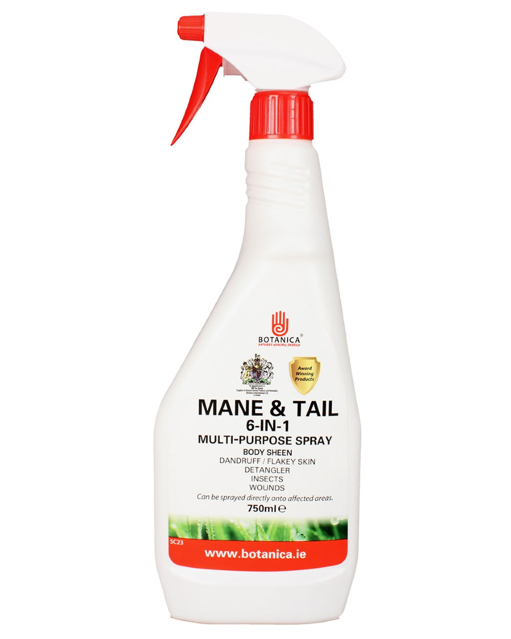 Botanica 6-In-1 Mane And Tail Spray 750ml on white background