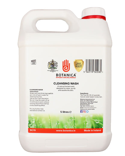 Botanica Cleansing Wash 5L on white background