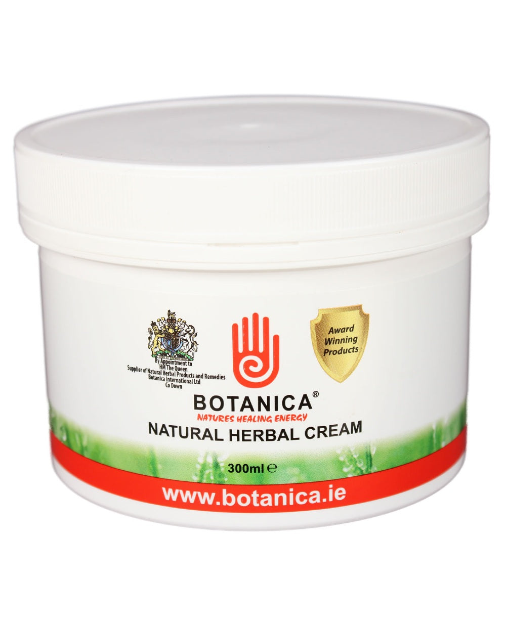 Botanica Natural Herbal Cream 300ml on white background