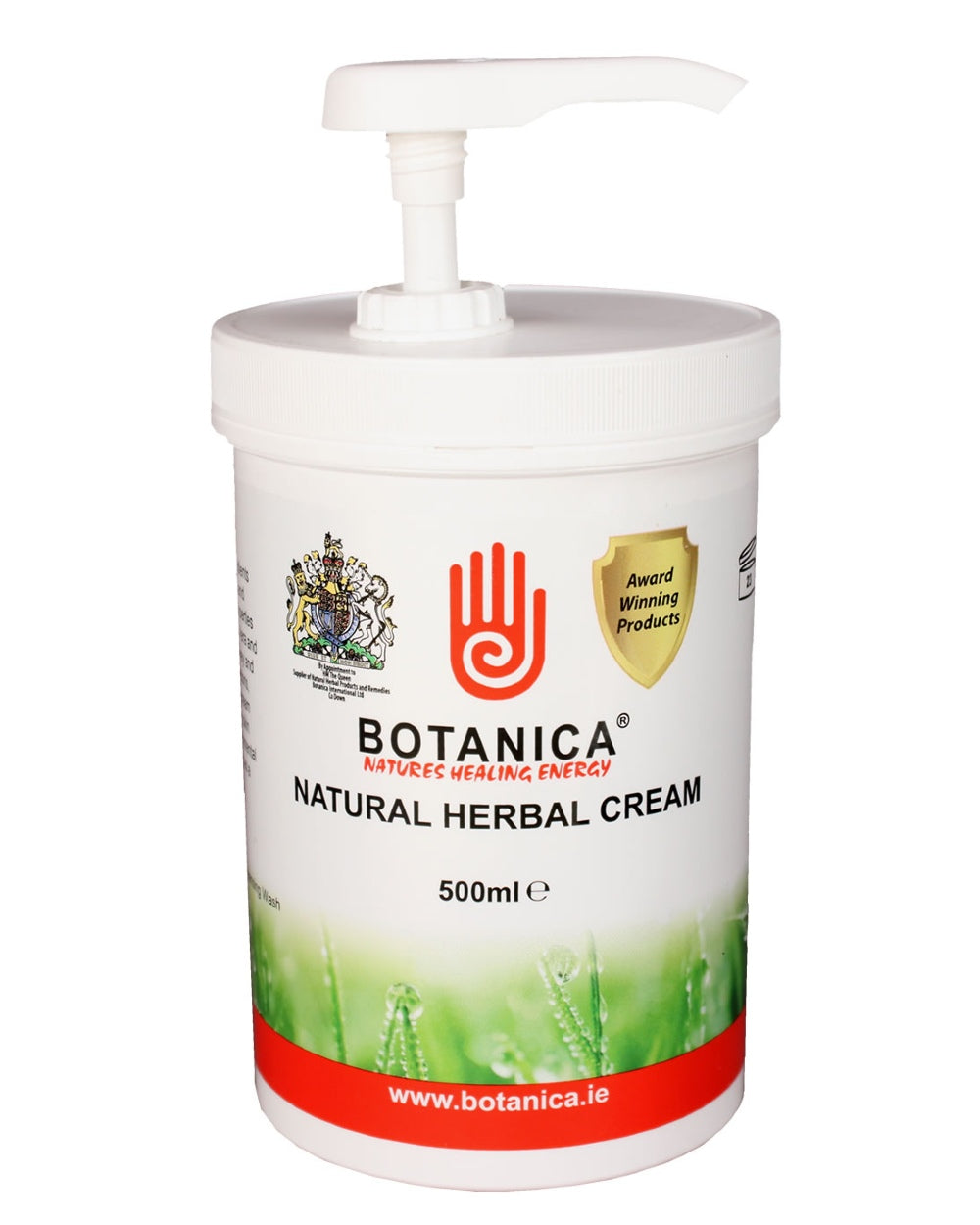 Botanica Natural Herbal Cream 500ml on white background