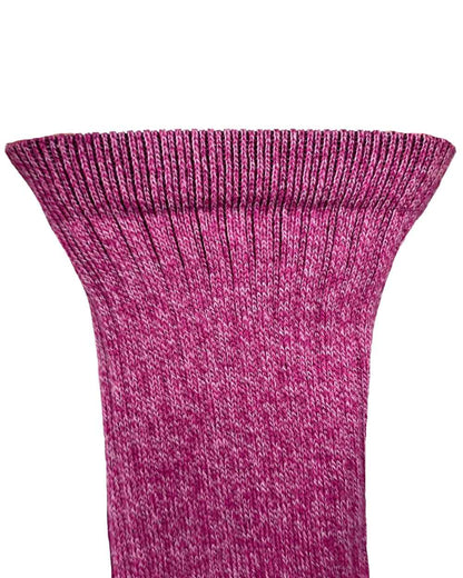 Pink Mix Khaki Bramble Womens All Terrian Socks Triple Pack on white background 
