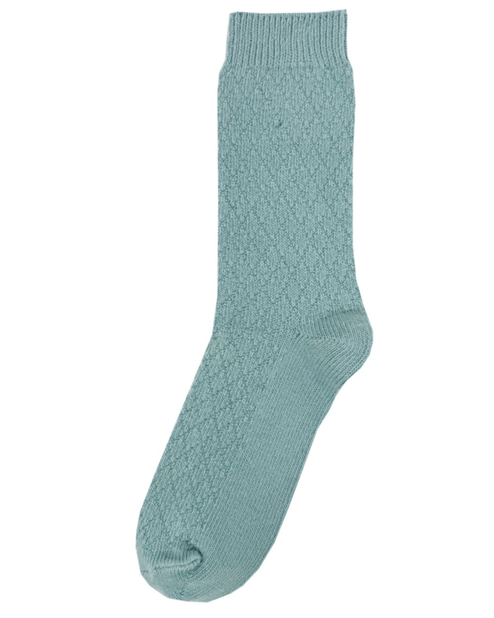 Duck Egg Grey Black Bramble Womens Textured Casual Boot Socks Triple Pack on white background 