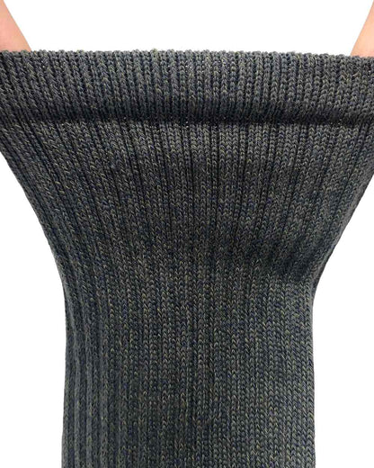 Khaki Mix coloured Bramble Mens Classic All Terrain Socks Triple Pack on white background 