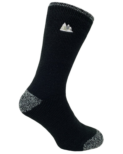 Black coloured Bramble Mens Thermasock With Embroidered Logo on white background 