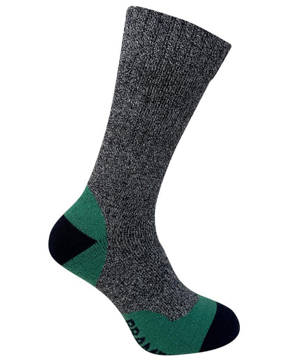 Navy Grey Mix coloured Bramble Mens Trekker Socks Triple Pack on white background 