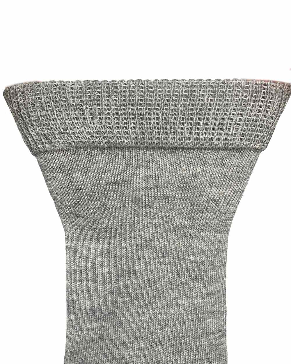 Grey Black coloured Bramble Womens Hiker Bamboo Footbed Socks Triple Pack on white backgound 