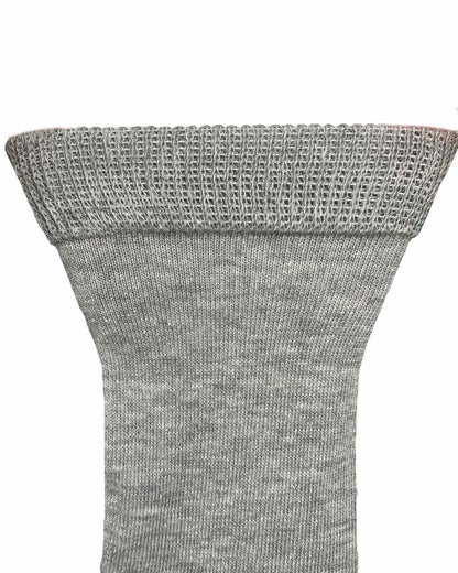Grey Black coloured Bramble Womens Hiker Bamboo Footbed Socks Triple Pack on white backgound 