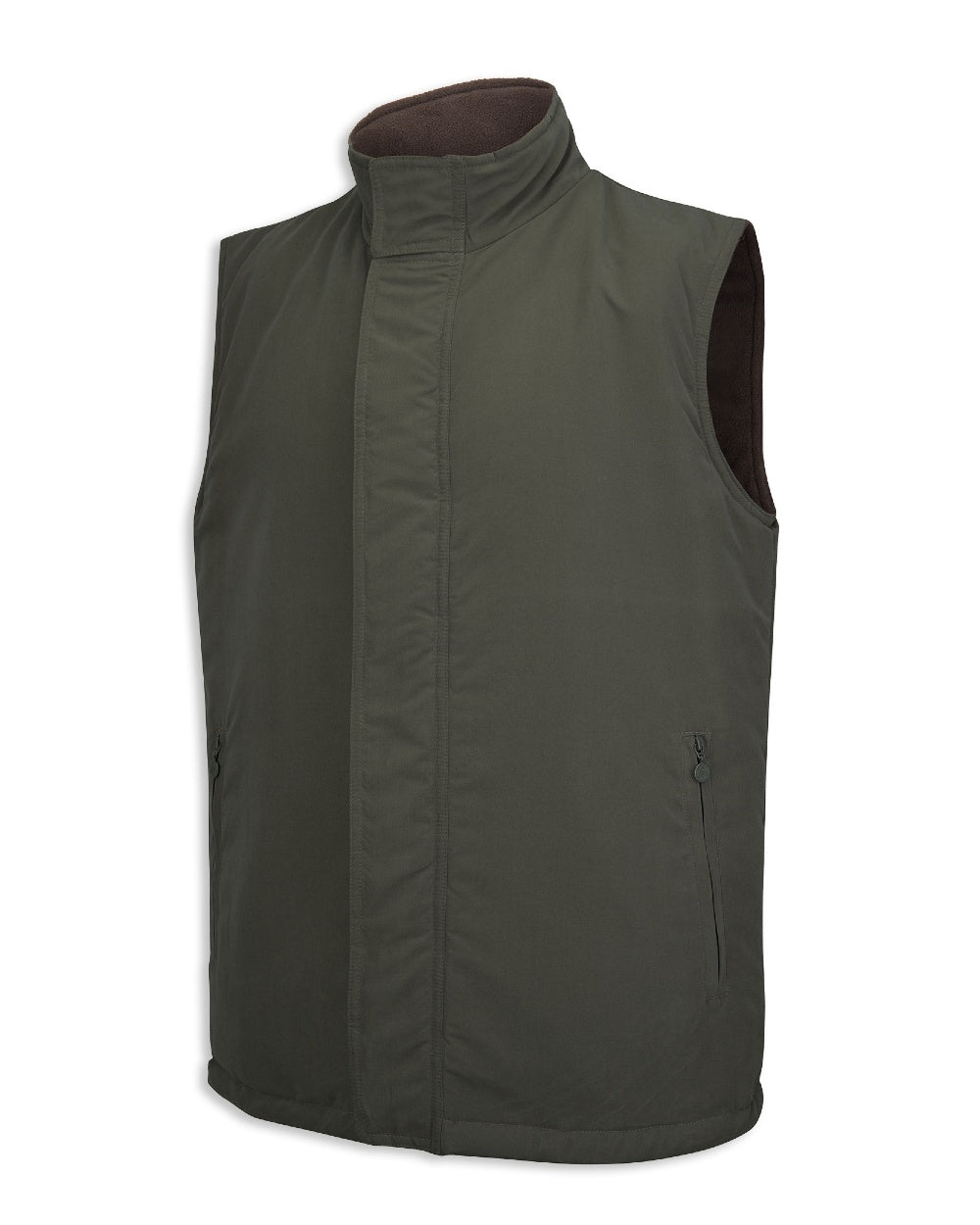 Hoggs of Fife Breezer Reversible Bodywarmer Loden green outer 