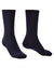 Navy coloured Bridgedale Base Layer Thermal Liner Socks on white background #colour_navy